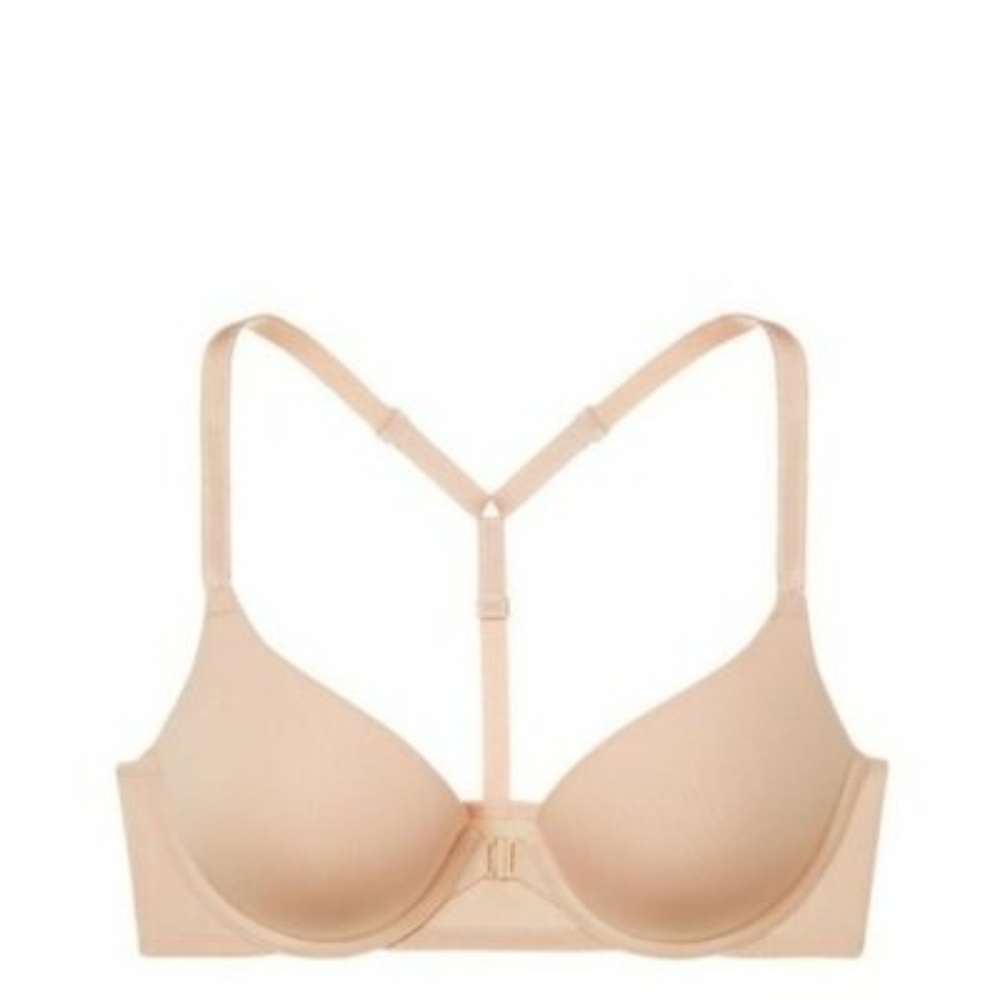 Victoria's Secret Racerback Semi Demi Tan T-Back Bra